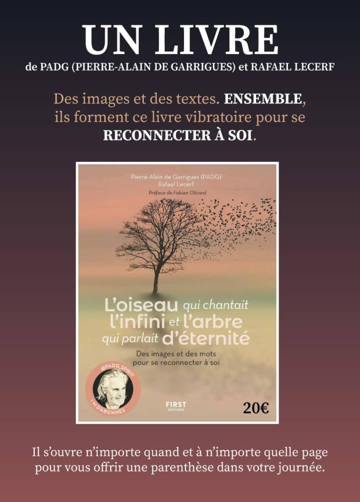 Affiche pour le livre L'oiseau qui chantait l'infini et l'arbre qui parlait d'éternité